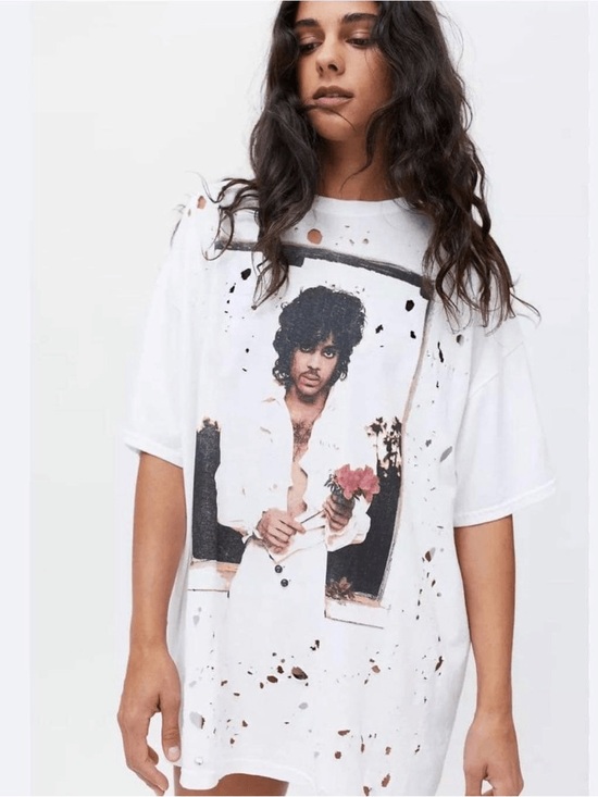 Urban Outfitters Tops - Urban Outfitters Prince distressed t shirt dress